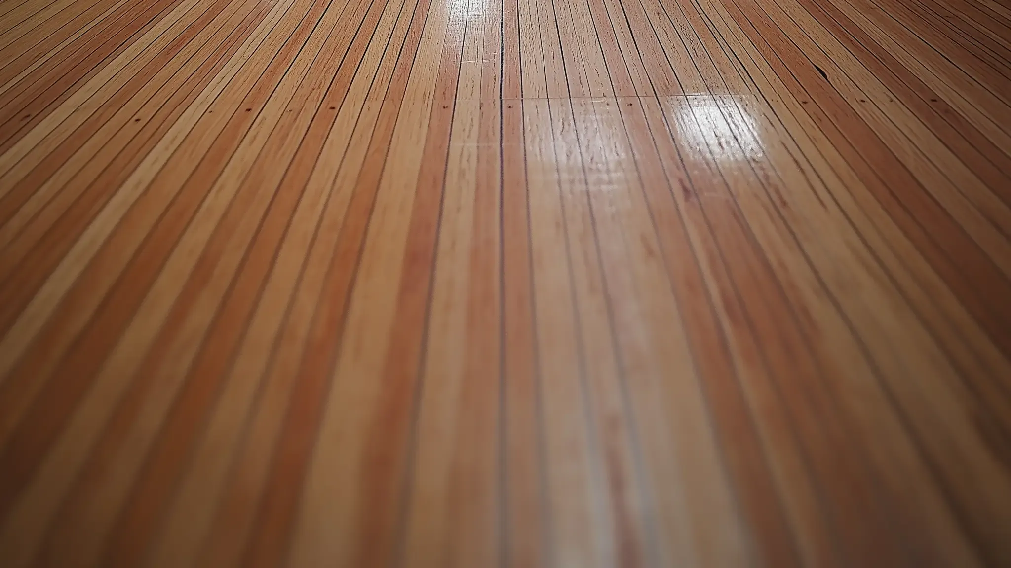 Closeup picture of a bowling lane